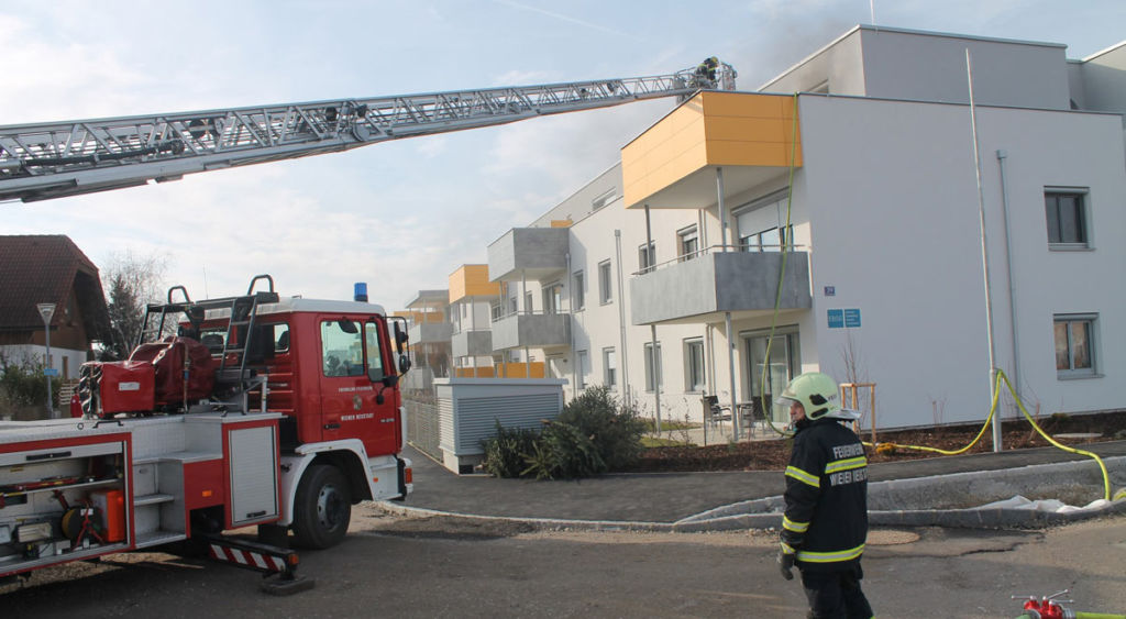 Wiener Neustadt: Wohnungsbrand in Breitenauer Siedlung